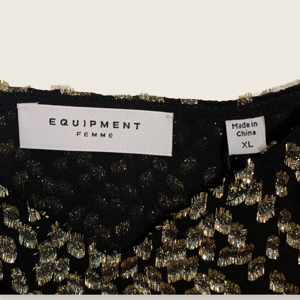 Equipment - Layla Cami - Silk/Lurex - Sz XL - Picture 6 of 10